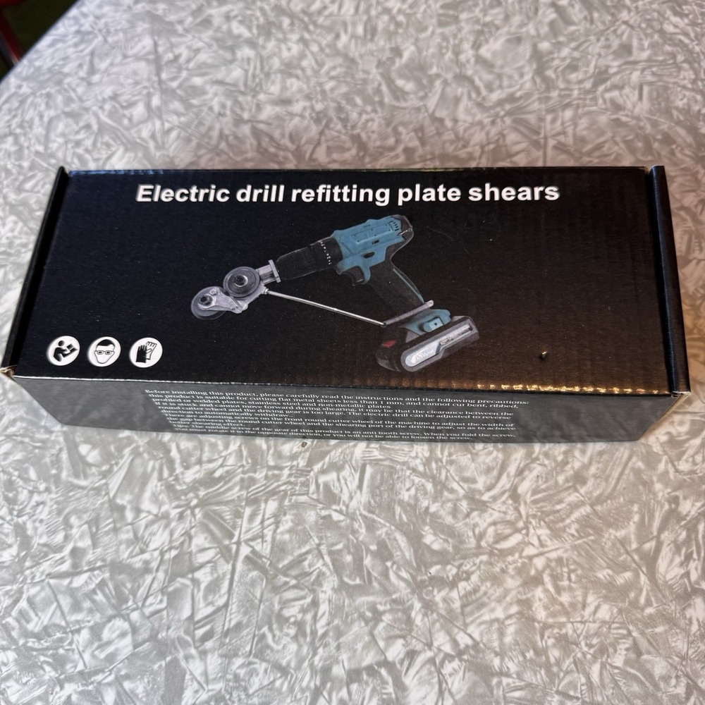 Electric Drill Shear Plate Cutter Sheet Metal Nibbler Precise Metal Cutting